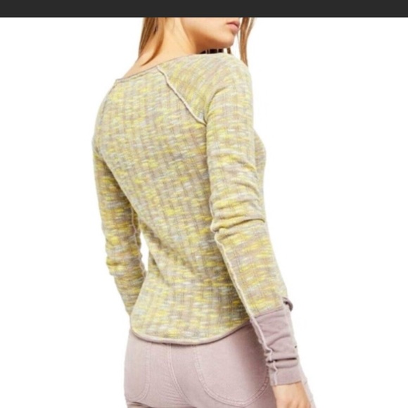 We the Free☀️Spaced out knit sweater in sea combo - Picture 2 of 15